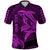 Custom Hawaii Polo Shirt Shark and Turtle Mix Kakau Purple LT9 Purple - Polynesian Pride