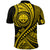 Custom Federated States of Micronesia Independence Day Polo Shirt Gold Polynesian Wave Style LT9 - Polynesian Pride