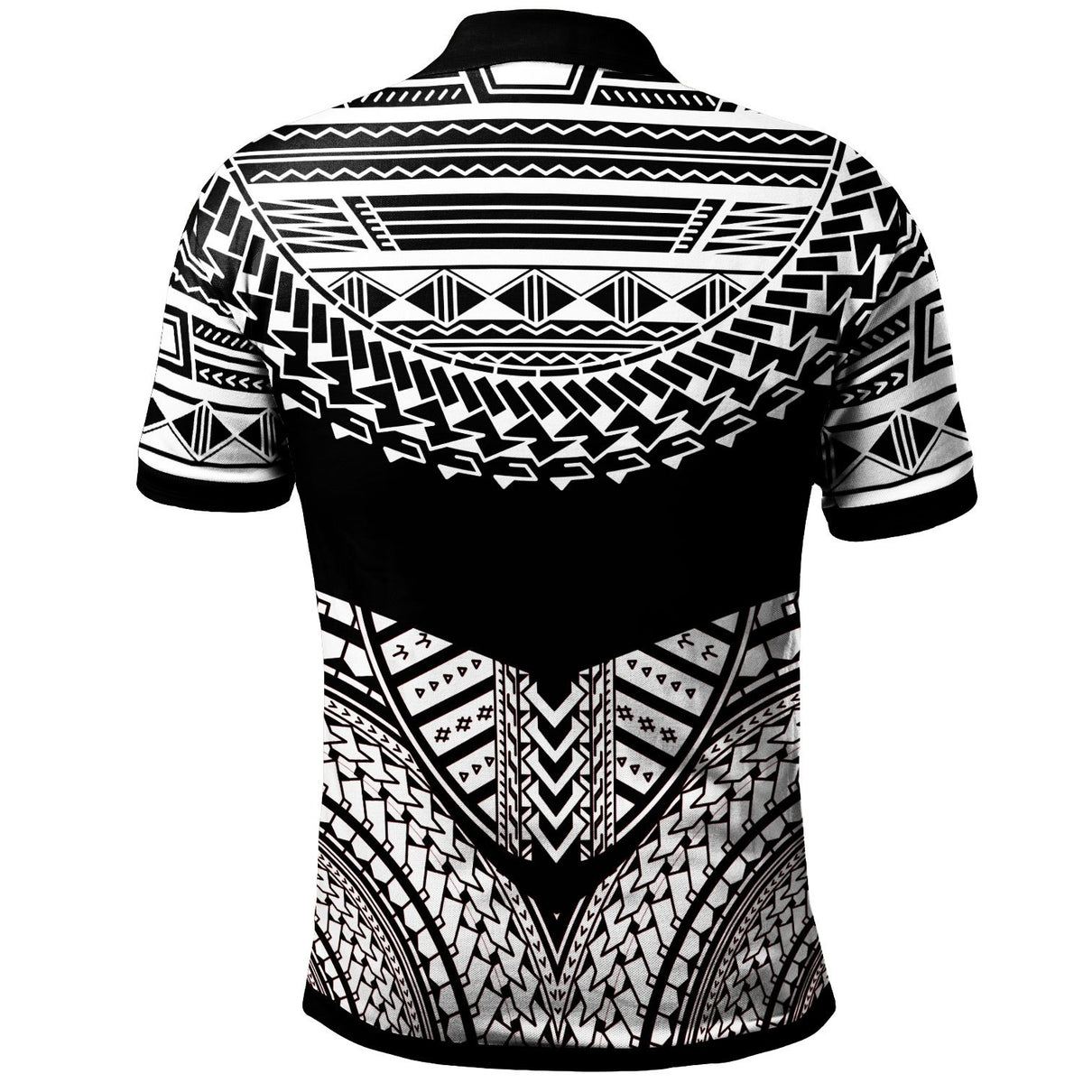 American Samoa Custom Polo Tribal Pattern Cool Style White Color - Polynesian Pride