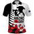 Custom New Zealand ANZAC Day Polo Shirt Military Silver Ferns and Red Poppy LT9 Black - Polynesian Pride