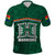Hawaii Warriors Football Polo Shirt Polynesian Palm and Hibiscus LT9 Green - Polynesian Pride