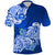 Custom Polynesian Samoa Floral Tribal Polo Shirt LT9 Blue - Polynesian Pride