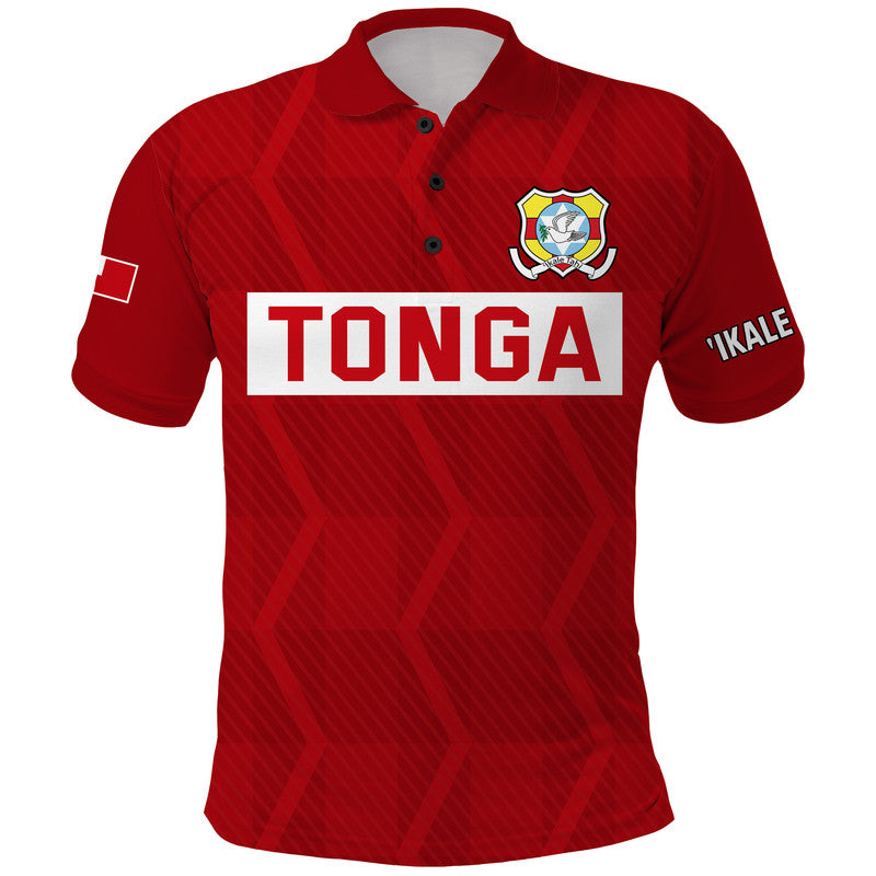 Tonga Rugby Sevens Polo Shirt Sporty Style LT9 Red - Polynesian Pride