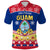 Guam Tribal Polynesian Christmas Vibe Polo Shirt LT9 Blue - Polynesian Pride