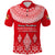 Custom Tonga Kupesi Ngatu Merry Christmas Polo Shirt LT9 Red - Polynesian Pride