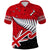 Custom Waitangi Polo Shirt Aotearoa Tino Rangatiratanga Flag with Silver Fern LT9 Red - Polynesian Pride