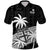 Fiji Rugby Sevens Polo Shirt Tapa Palm Tree and Fijian Coat of Arms LT9 Blue - Polynesian Pride