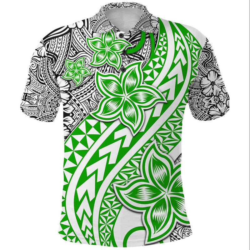 Traditional Polynesian Tribal Tattoo Retro Polo Shirt Green LT9 Green - Polynesian Pride