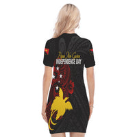 Personalised Papua New Guinea 49th Independence Polo Dress Tribal Turtle LT7 - Polynesian Pride