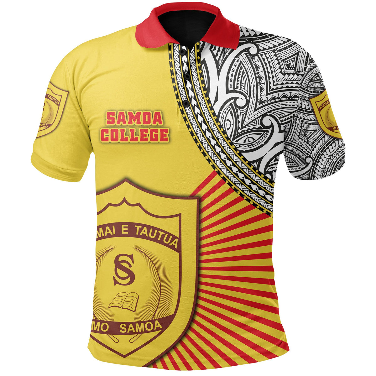 Custom Samoa College Polo Shirt Special Style - Polynesian Pride