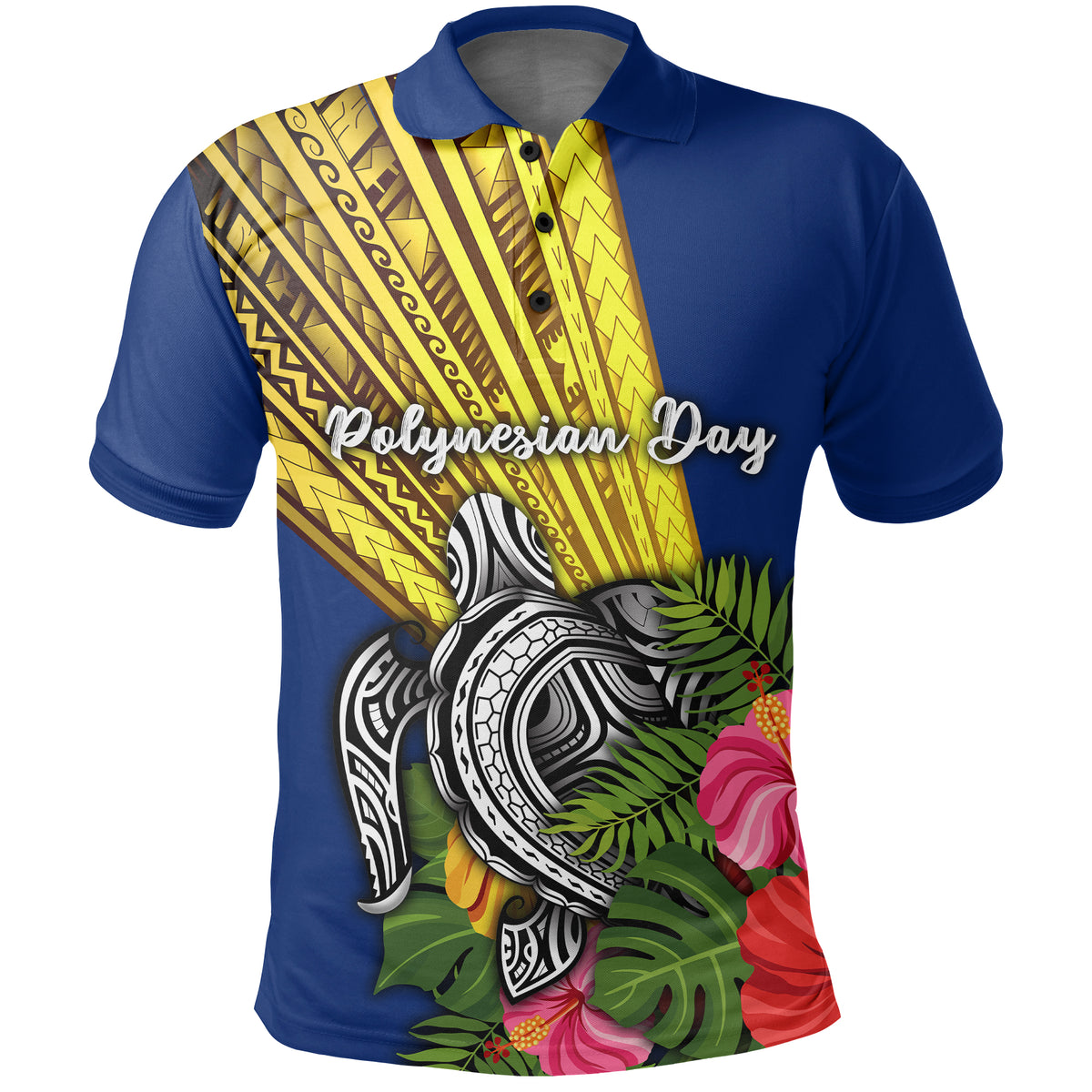Custom Polynesian Day Polo Shirt Sun Style LT16 - Polynesian Pride
