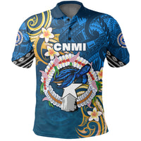 Northern Mariana Islands Polo Shirt Independence Day LT16 Unisex Blue - Polynesian Pride