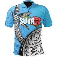 Custom Suva Rugby Polo Shirt Polynesian Sport Style - Polynesian Pride