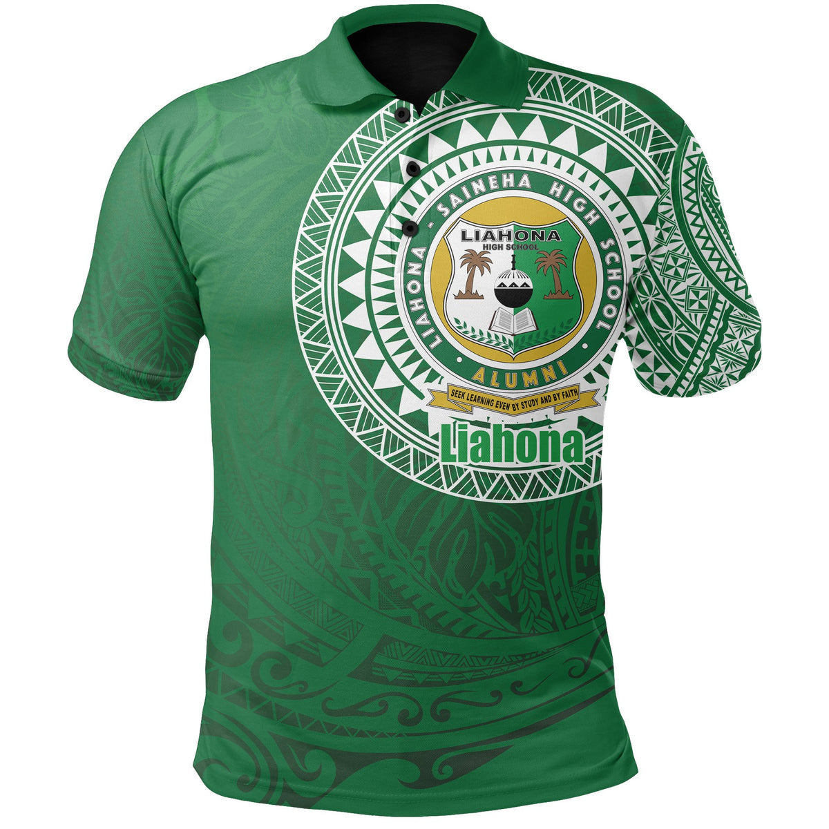 Custom Liahona Tonga Polo Shirt Polynesian Free Style - Polynesian Pride