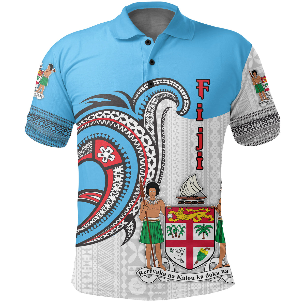 Custom Fiji Polo Shirt Polynesian Special Style LT16 - Polynesian Pride