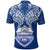 Samoan Tribal Tattoo Polo Shirt Blue Tupoc High School Sia Ko Moui Aonga - Polynesian Pride