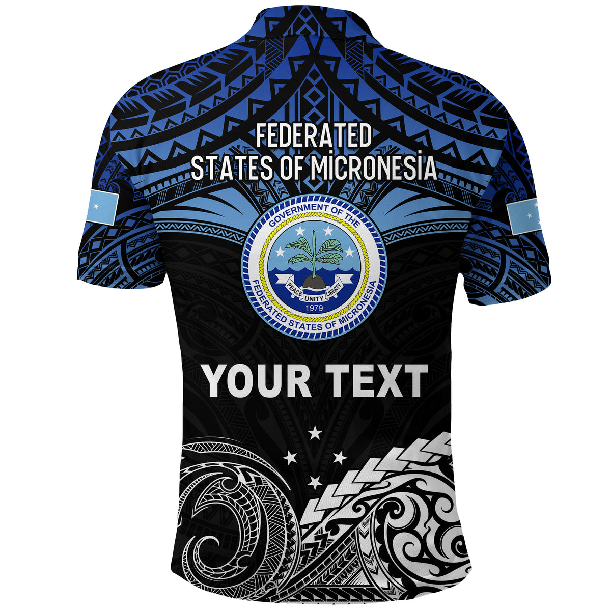 Custom Federated States of Micronesia Polo Shirt Happy FSM 35th Independence Anniversary LT13 - Polynesian Pride