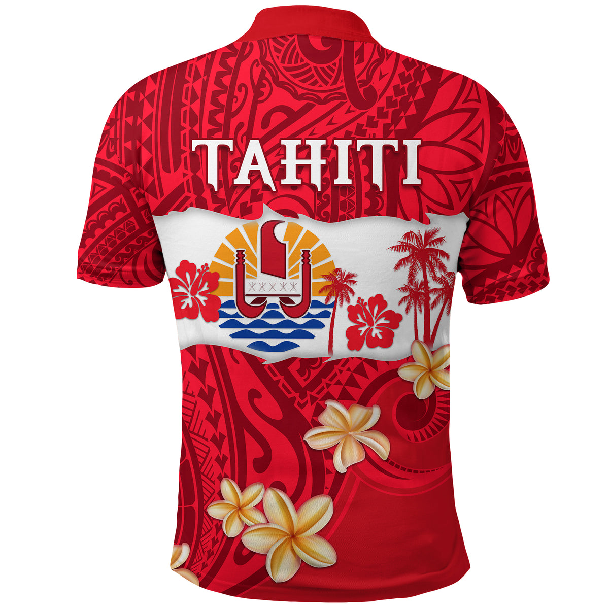 Tahiti Polynesian Polo Shirt Mythical Destination LT13 - Polynesian Pride