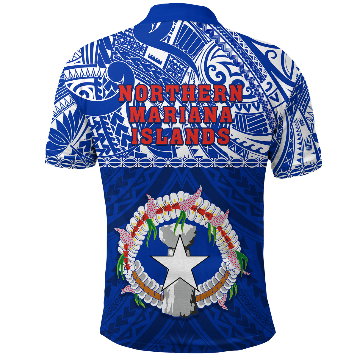 Northern Mariana Islands Polo Shirt Polynesian CNMI Coat of Arms LT13 - Polynesian Pride