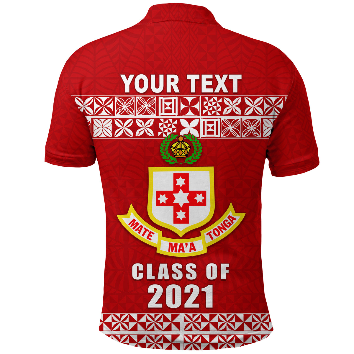 Custom Kolisi Tonga Polo Shirt Class Year and Your Text LT13 - Polynesian Pride