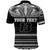 Custom Polynesian Rugby Polo Shirt With Love Custom Text and Number - Polynesian Pride