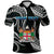 Custom Fiji Coat of Arms Polo Shirt Polynesian mix Coconut Pattern LT13 Unisex Black - Polynesian Pride