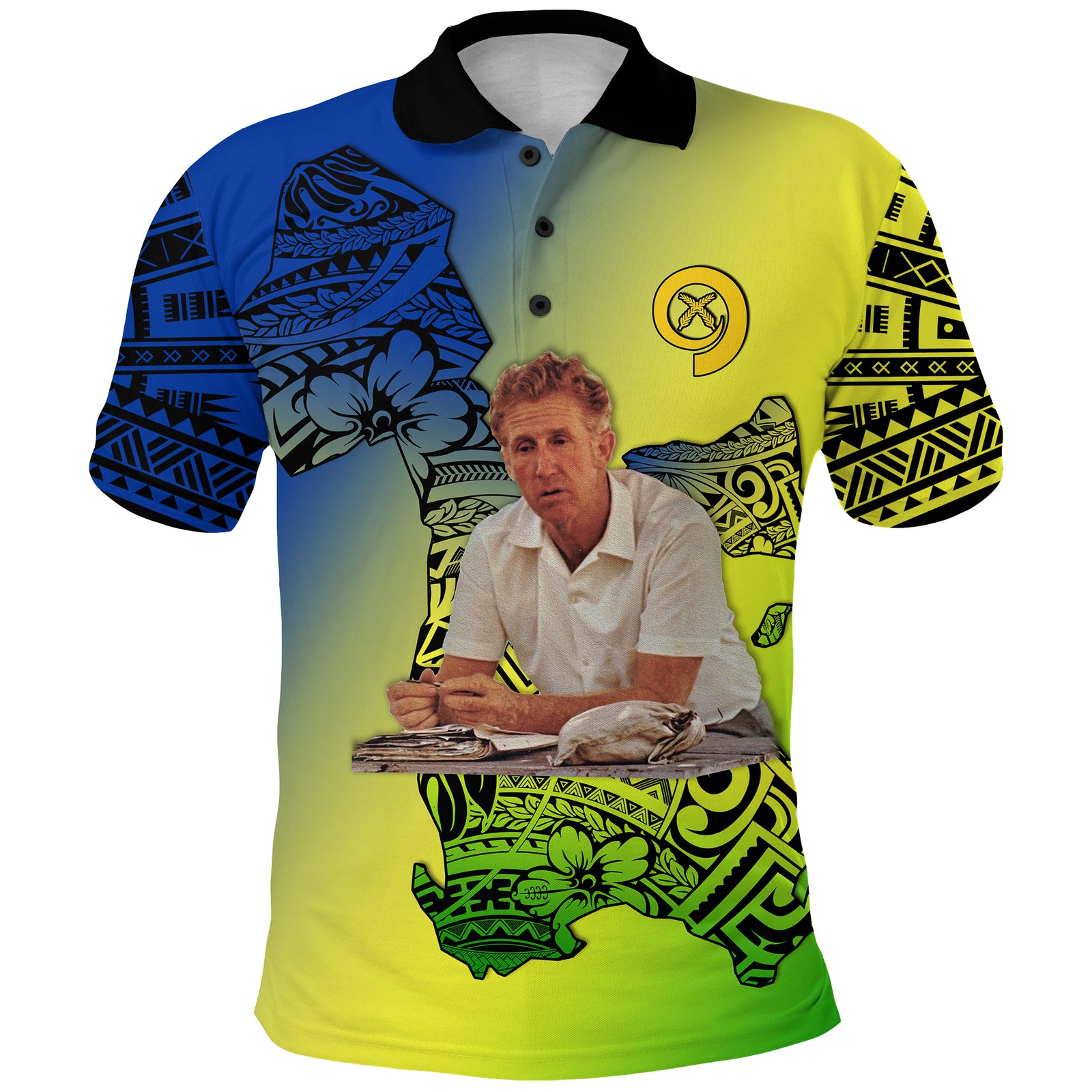Vanuatu Darvall Wilkins Polo Shirt Proud of Malampa LT13 Unisex Yellow - Polynesian Pride
