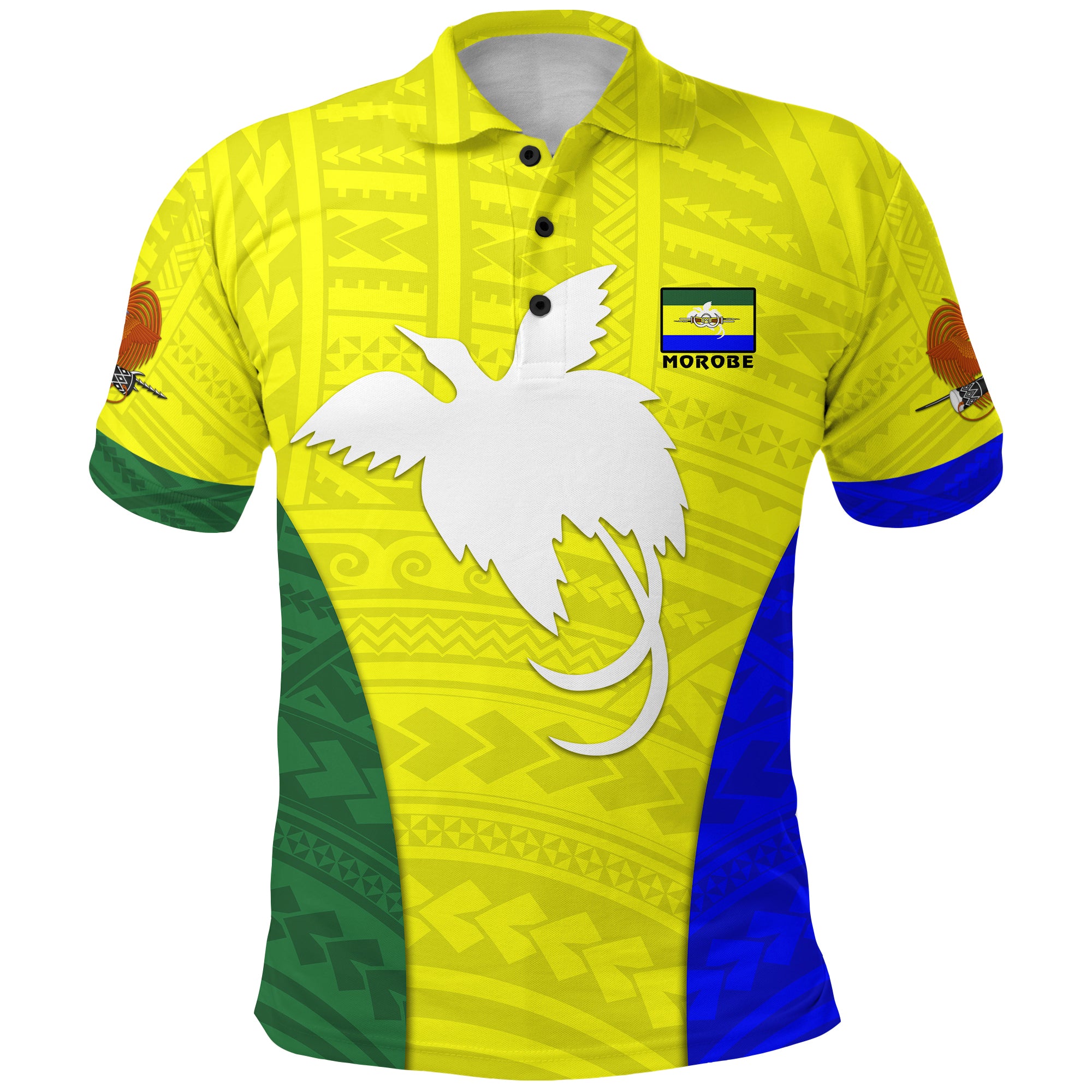 Morobe Province Polo Shirt Papua New Guinea LT13 Unisex Yellow - Polynesian Pride