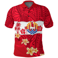 Tahiti Polynesian Polo Shirt Mythical Destination LT13 Unisex Red - Polynesian Pride