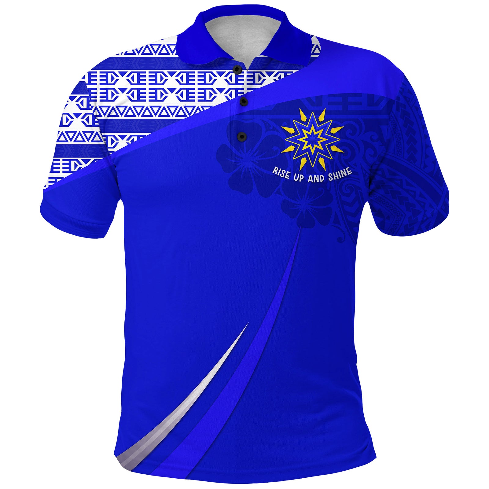 Kulungtufu Lutheran Polo Shirt Ver 02 Primary School PNG LT13 Unisex Blue - Polynesian Pride