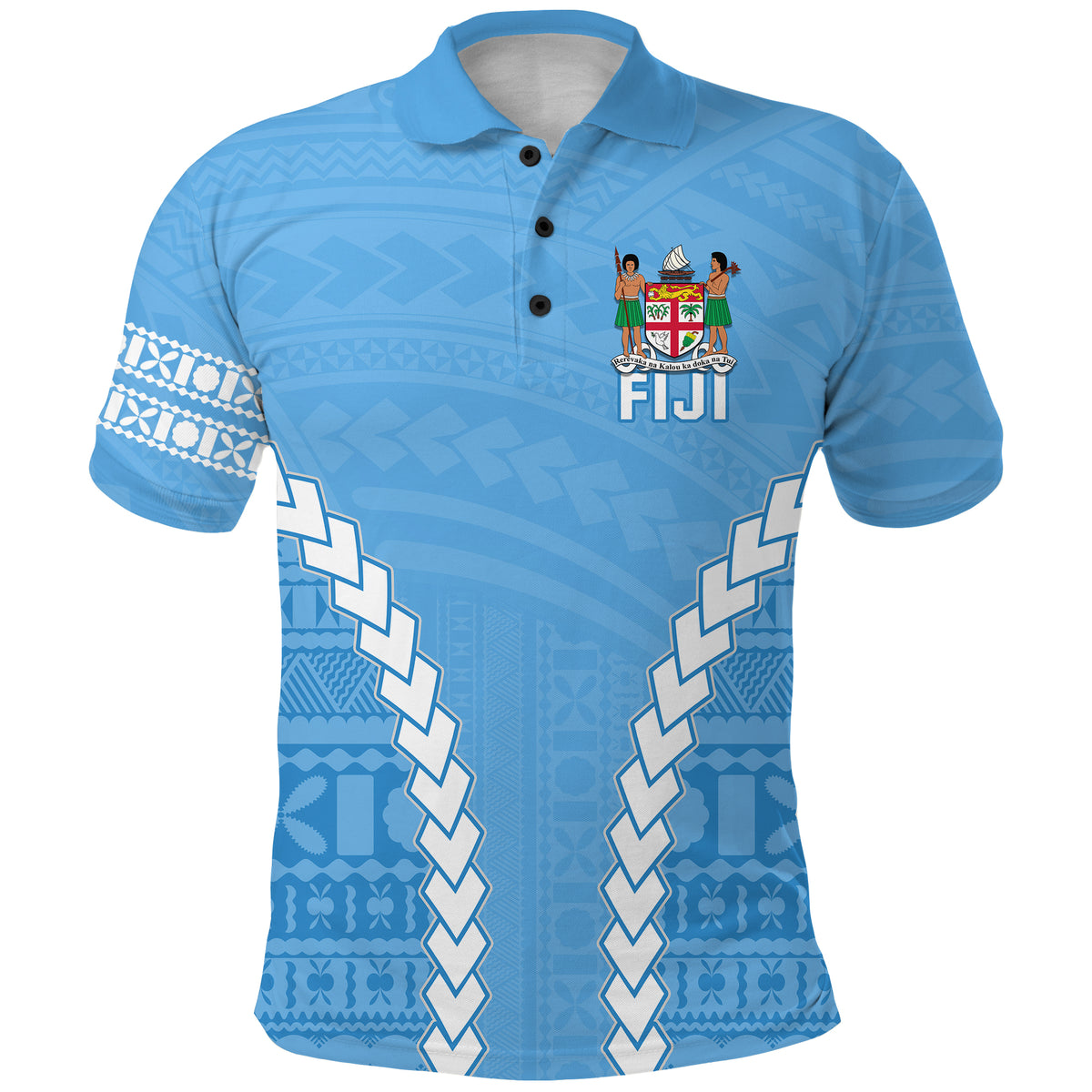 Fiji Impressive Polo Shirt 2021 Polynesian LT13 Unisex Blue - Polynesian Pride