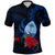 Guam Polo Shirt Polynesian Flowers LT13 Unisex Blue - Polynesian Pride