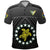 Custom The Kukis Polo Shirt Cook Islands Rugby Black Custom Text and Number LT13 - Polynesian Pride