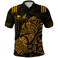New Zealand Aotearoa Super Rugby Polo Shirt Maori Kiwi Golden Unisex Golden - Polynesian Pride