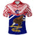 Custom American Samoa Rugby Polo Shirt Eagle Flag Unisex Blue - Polynesian Pride