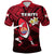 Tahiti Rugby Polo Shirt Dab Trend Creative Unisex Red - Polynesian Pride