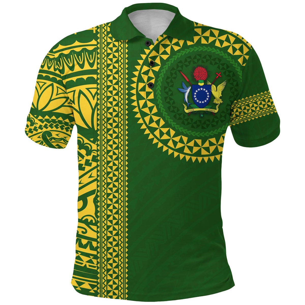 Custom Cook Islands Rugby Polo Shirt Notable Custom Text and Number - Polynesian Pride