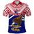 American Samoa Rugby Polo Shirt Eagle Flag Unisex Blue - Polynesian Pride