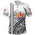 Custom Tahiti Rugby Polo Shirt Marvelous Version White Custom Text and Number - Polynesian Pride