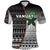 Custom Vanuatu Rugby Polo Shirt Impressive Version Black Custom Text and Number - Polynesian Pride