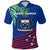 Samoa Polo Shirt Coconut Leaves Rugby Style Unisex Blue - Polynesian Pride