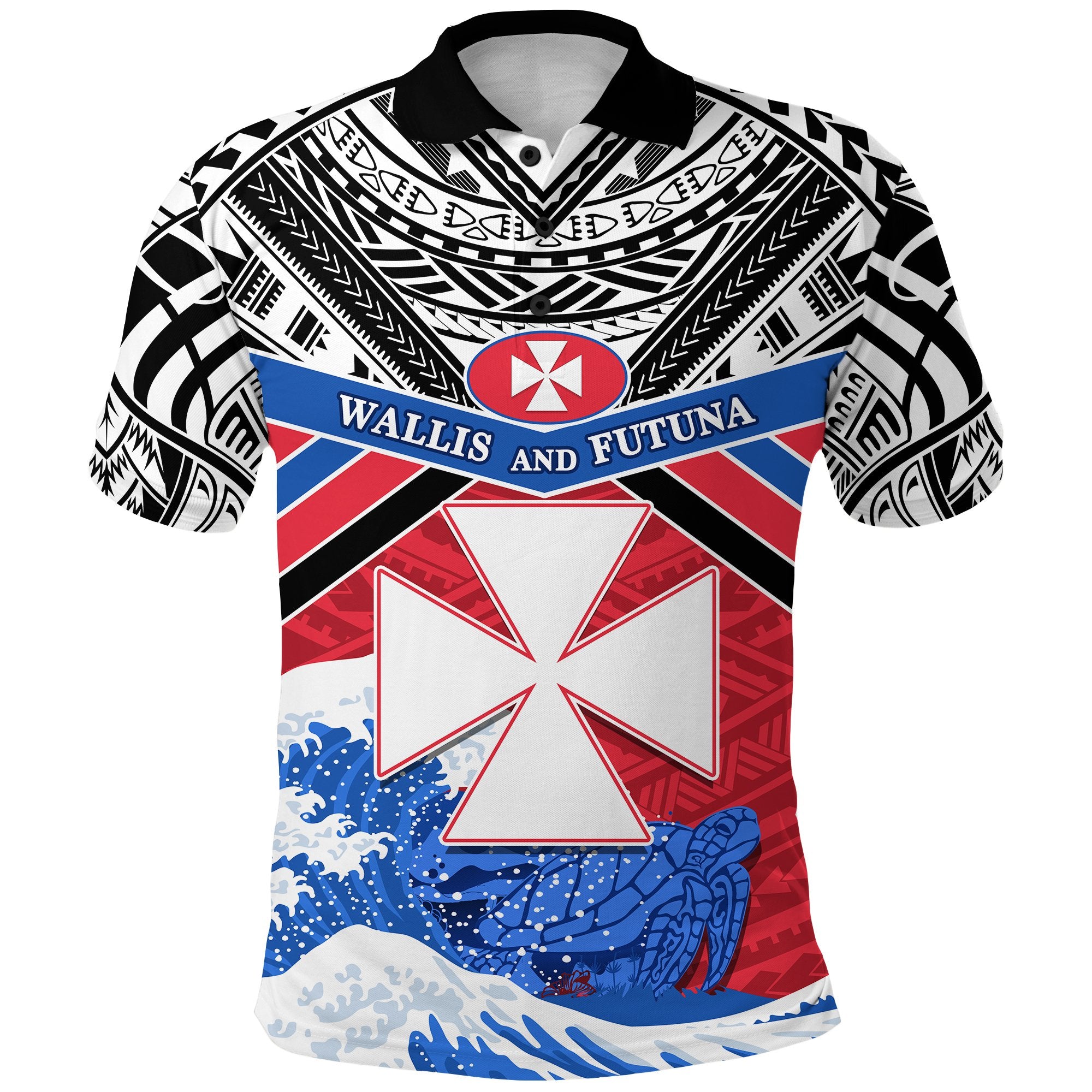 Wallis and Futuna Rugby Polo Shirt Spirit Unisex Red - Polynesian Pride