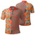 Tropical Polynesian Hawaiian Polo Shirt Haka Style Unisex Orange - Polynesian Pride