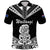 Custom Waitangi Maori Tiki Polo Shirt LT9 Black - Polynesian Pride