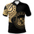 Hawaii Polo Shirt Hawaii Tatau Gold Patterns Unisex Black - Polynesian Pride