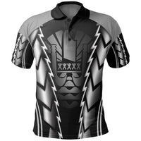 Tahiti Polo Shirt Tahitian Flag Polynesian Black Style Unisex Black - Polynesian Pride