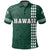 Hawaiian Islands Warrior Kakau Green Polynesian Polo Shirt - Polynesian Pride