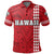 Hawaiian Islands Warrior Kakau Red Polynesian Polo Shirt - Polynesian Pride