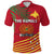 Papua New Guinea Rugby Polo Shirt Coconut Leaves The Kumuls Unisex Red - Polynesian Pride