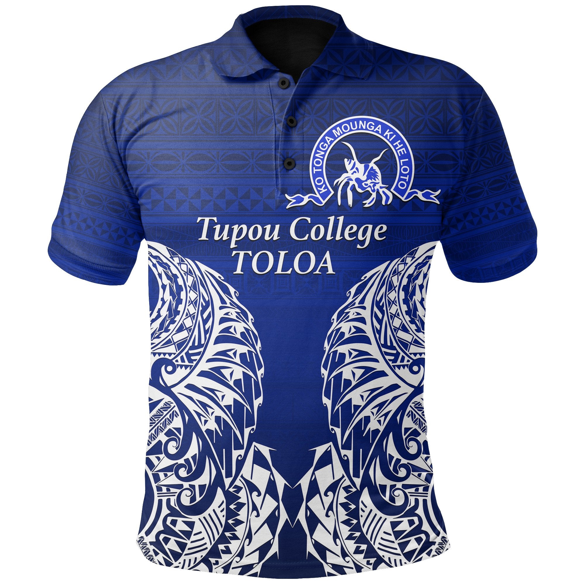 Toloa Old Boys Texas Polo Shirt Version 2 Unisex Blue - Polynesian Pride